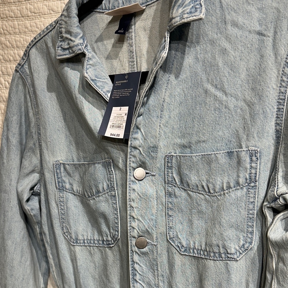 Universal Thread Soft Light Blue Denim Jumpsuit N… - image 3